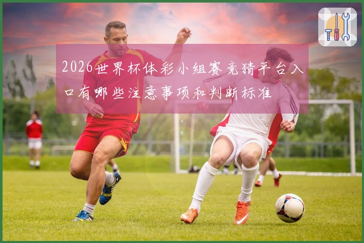 2026世界杯体彩小组赛竞猜平台入口有哪些注意事项和判断标准